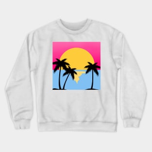 80s sunset Crewneck Sweatshirt
